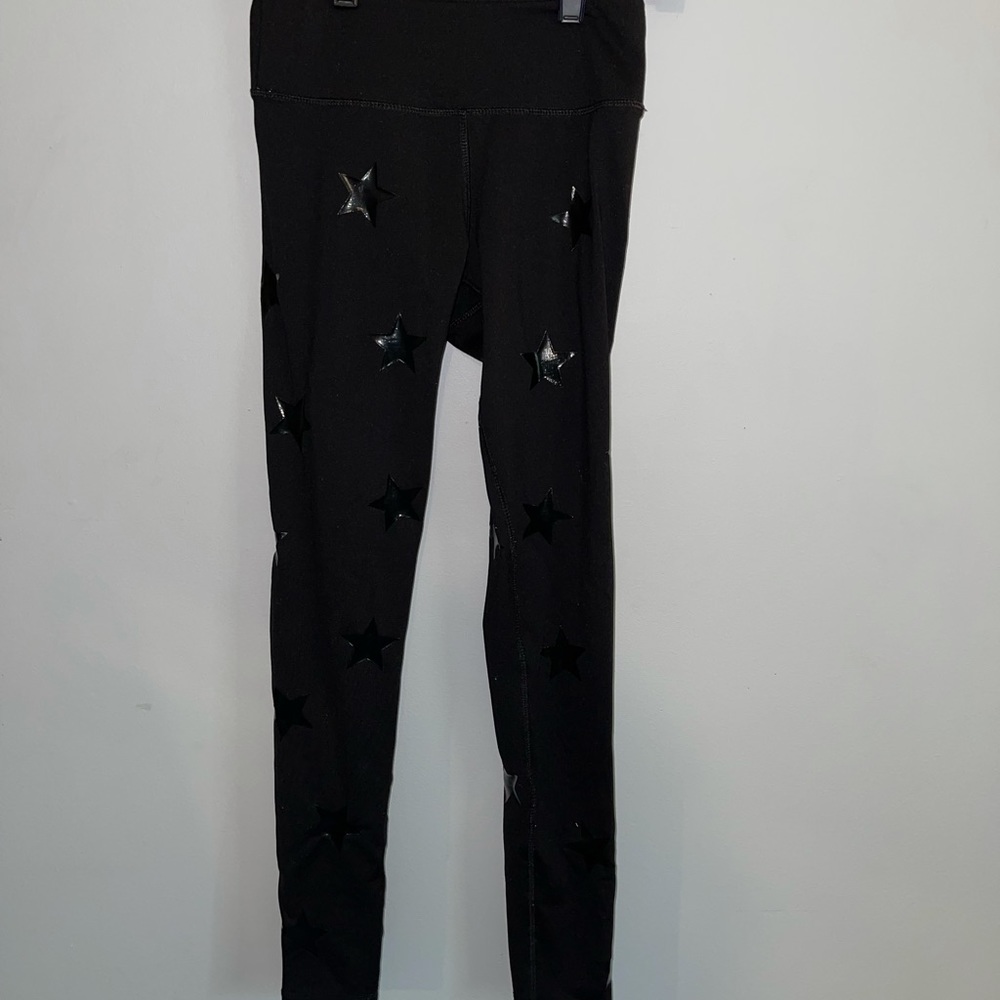 Black leggings with stars on them size xs